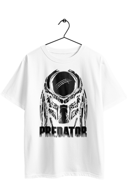 Футболка оверсайз з принтом "Хижак". Predator, бойовик, інопланетянин, кіно, прибулець, фільм. 2070702