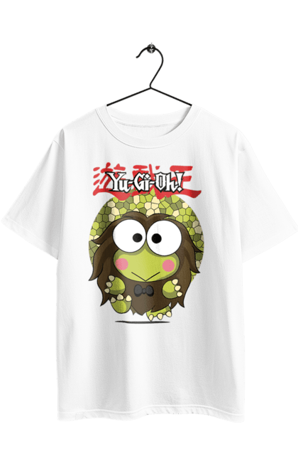 Футболка оверсайз з принтом "Yu Gi Oh! Кероппі". Hello kitty, keroppi, yu gi oh, yu-gi-oh, аніме, бренд, кероппі, персонаж, хелло кітті. 2070702