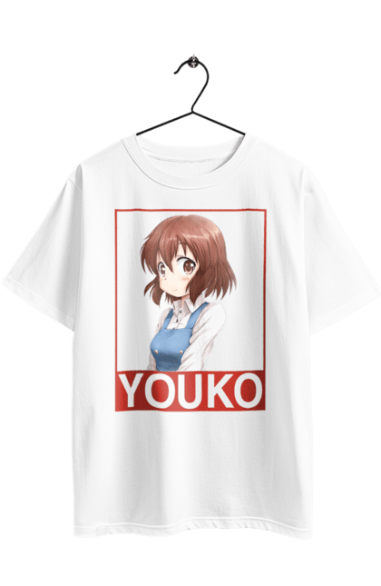 Oversized t-shirt with prints Kiniro Mosaic Yoko Inokuma. Anime, gold mosaic, kiniro mosaic, kinmoza, manga, yoko, yoko inokuma. 2070702
