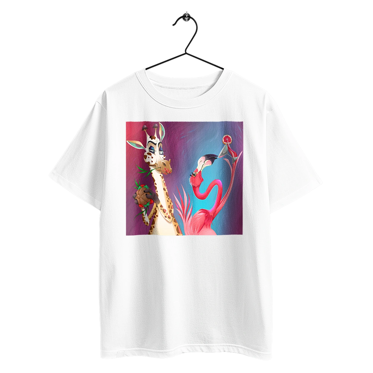 Жираф И Фламинго На Вечеринке