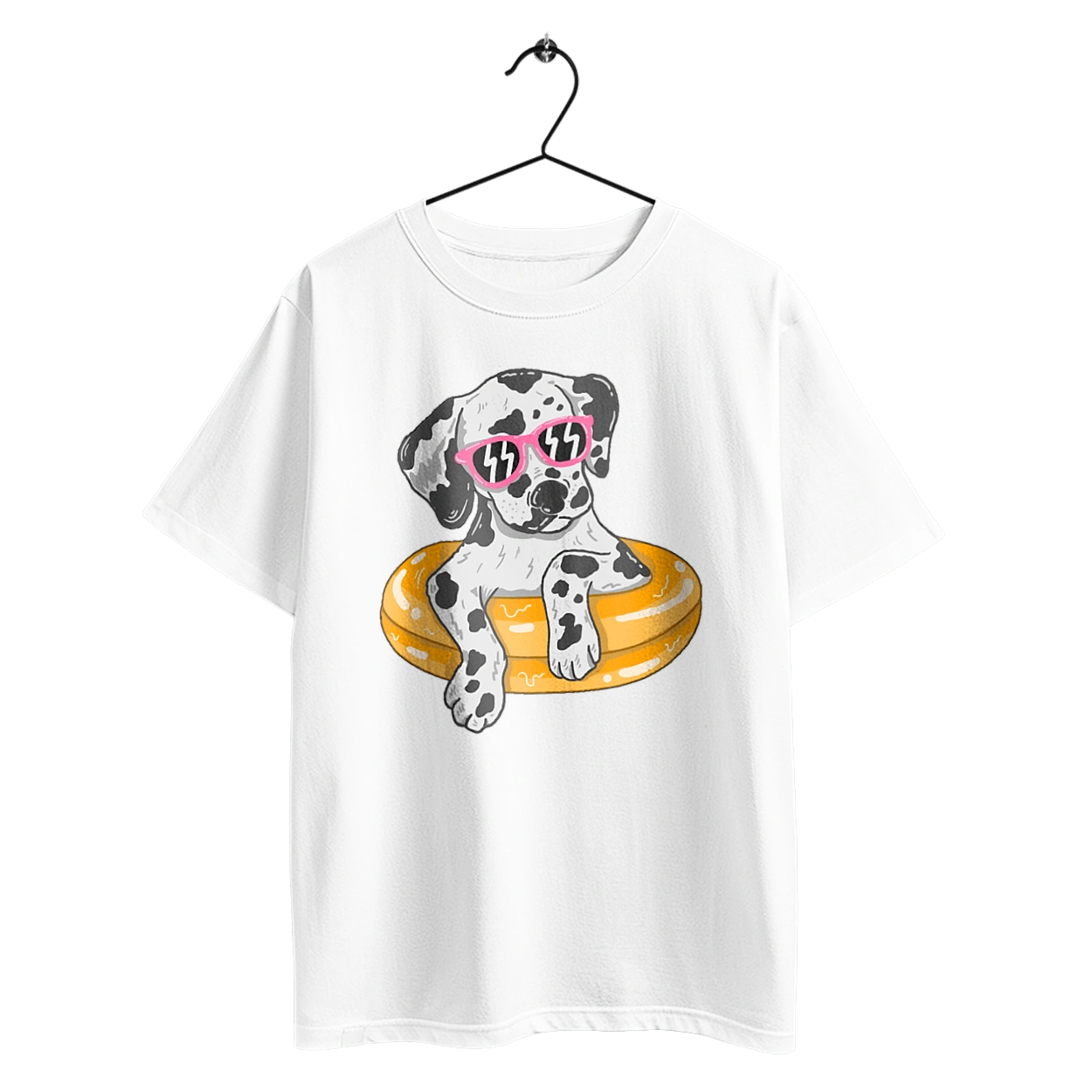 Dalmatian Swims In A Circle