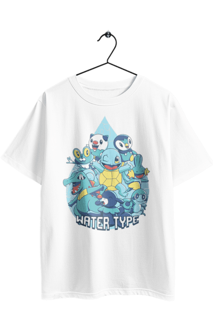 Oversized t-shirt with prints Pokemon Squirtle. Anime, games, nintendo, pokemon, pokemon go, squirtle. 2070702