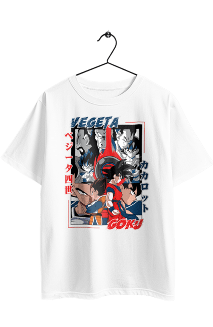 Футболка оверсайз з принтом "Перли дракона". Anime, dragon ball, goku, manga, vegeta, аніме, вегета, гоку, манга, перли дракона. 2070702