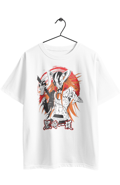 Футболка оверсайз з принтом "Бліч Куросакі Ічіґо". Anime, bleach, ichigo kurosaki, manga, аніме, бліч, ічіго, куросакі ічіґо, манга. 2070702