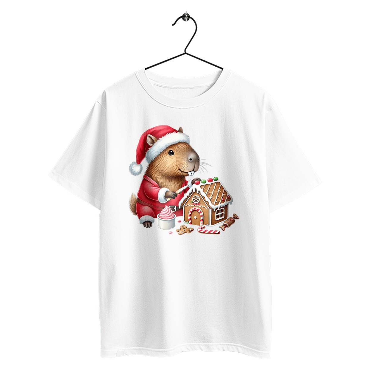 Капибара строит пряничный домик