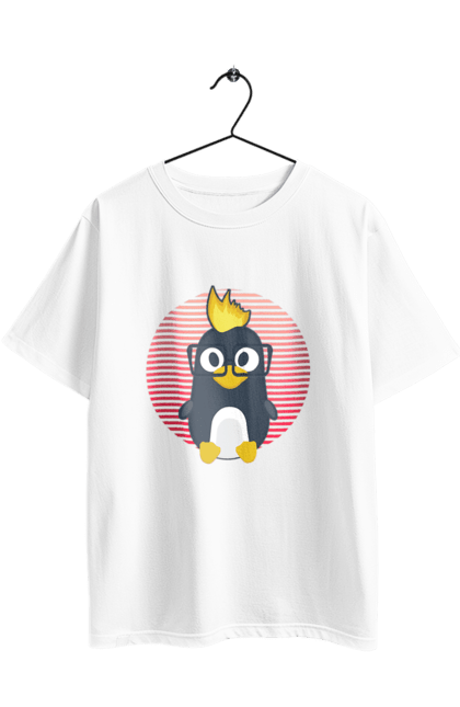 Футболка оверсайз з принтом "Лінукс". Айті, айтішнік, девелопер, іт, программіст, розробник. 2070702