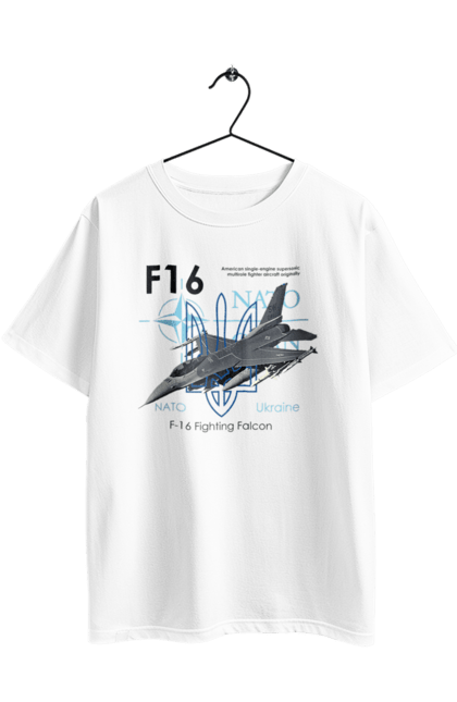 Футболка оверсайз з принтом "F16". F16, nasams, zuzana, гаубиця, два герби, залужний, сюзанна. 2070702