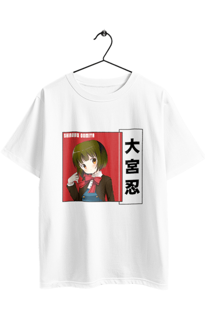 Футболка оверсайз з принтом "Золота мозаїка Шинобу Омія". Anime, kiniro mosaic, kinmoza, manga, shinobu omiya, аніме, золота мозаїка, манга, шинобу, шинобу омія. 2070702