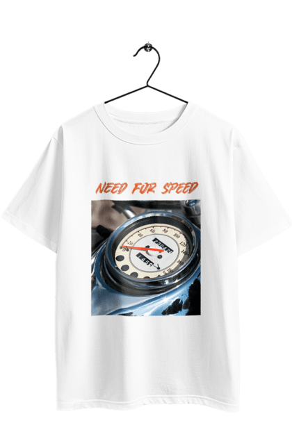 Футболка оверсайз з принтом "Мото 3". Байкер, дорогая, мотоцикл, ретро, скорость, спидометр, стиль жизни. 2070702