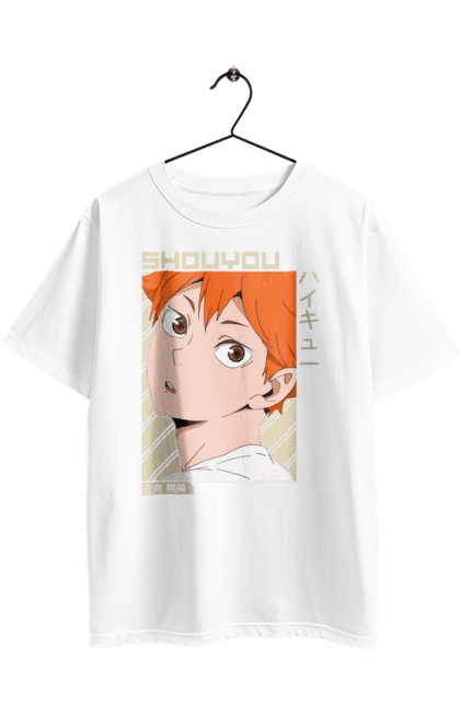 Футболка оверсайз з принтом "Волейбол!! Хіната". Anime, haikyu, hinata, manga, shoyo hinata, аніме, волейбол, манга, хіната, шьо хіната. 2070702