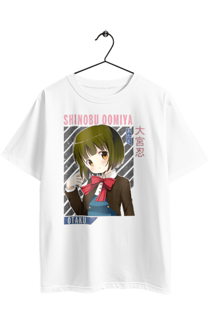 Футболка оверсайз з принтом "Золота мозаїка Шинобу Омія". Anime, kiniro mosaic, kinmoza, manga, shinobu omiya, аніме, золота мозаїка, манга, шинобу, шинобу омія. 2070702