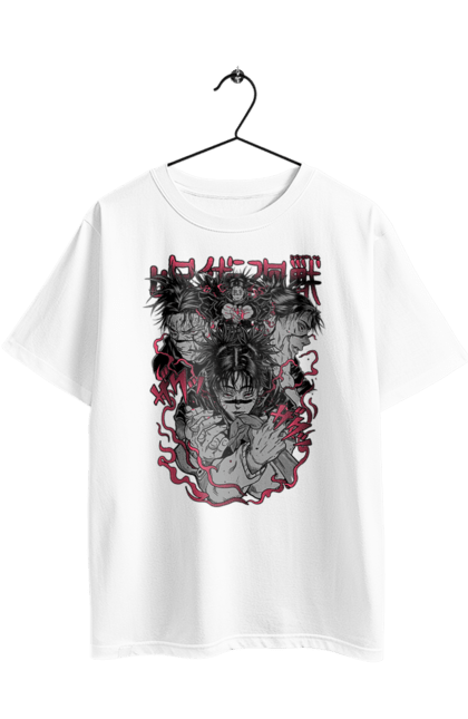 Футболка оверсайз з принтом "Магічна битва Чосо". Anime, choso, manga, аніме, манга, містика, темне фентезі, чосо. 2070702