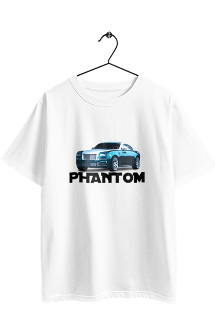 Футболка оверсайз з принтом "Ролс ройс". Авто, автомобіль, люкс клас, ролс ройс, седан, фантом. 2070702