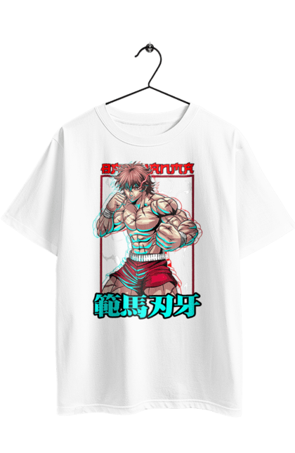 Футболка оверсайз з принтом "Боєць Баки". Anime, hanma baki, manga, аніме, боєць баки, бойові мистецтва, манга, серіал. 2070702