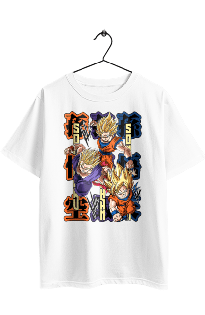 Футболка оверсайз з принтом "Перли дракона". Anime, dragon ball, goku, manga, vegeta, аніме, вегета, гоку, манга, перли дракона. 2070702