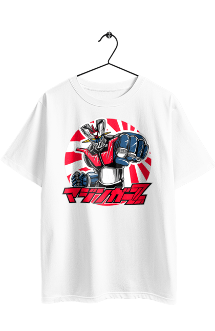 Футболка оверсайз с принтом Mazinger Z Грендайзер. Goldorak, goldrake, grendizer, mazinger z, mecha, аниме, грендайзер, манга, меха, роботы. 2070702