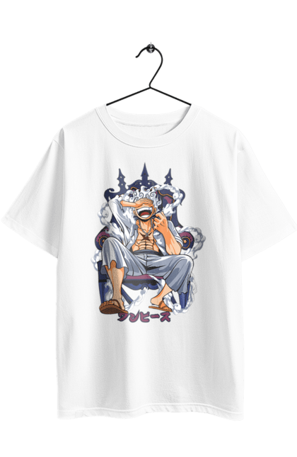 Футболка оверсайз з принтом "Ван Піс Луффі". Luffy, one piece, аніме, ван піс, великий куш, луффі, манга, монки де луффі, пірати. 2070702