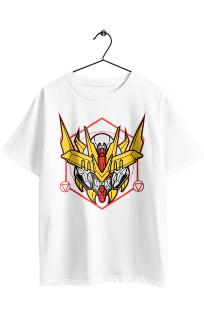 Футболка оверсайз з принтом "Гандам Barbatos Lupus Rex". Asw g 08, barbatos lupus rex, gundam, аніме, відеогра, війна, гандам, гра, манга, робот. 2070702