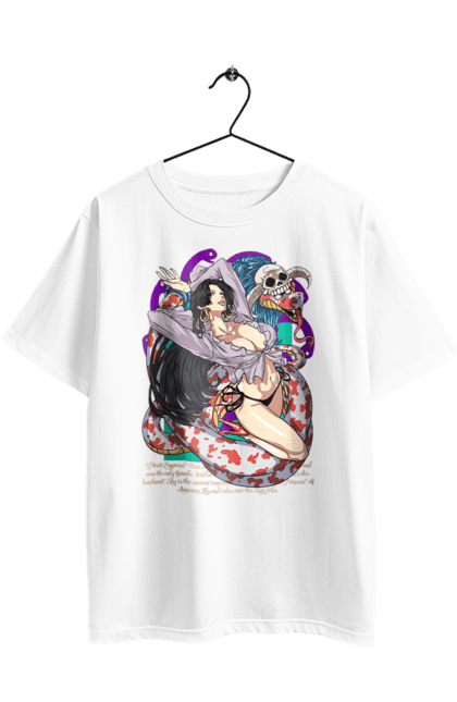 Футболка оверсайз з принтом "Ван Піс Боа Хенкок". Boa hancock, one piece, pirate empress, аніме, боа хенкок, ван пис, ван піс, манга, піратська імператриця. 2070702