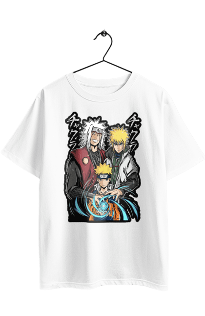 Oversized t-shirt with prints Naruto. Anime, character, manga, naruto, ninja, tv series. 2070702