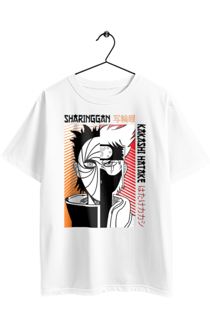 Футболка оверсайз з принтом "Наруто Какаши Хатаге". Naruto, аніме, какаші, команда номер 7, манга, наруто, сейнен, сьено, шинобі. 2070702
