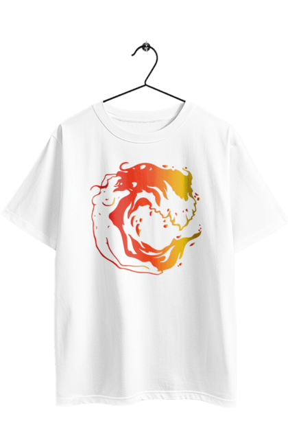 Oversized t-shirt with prints Girl wave. Girl, sea, wave. 2070702