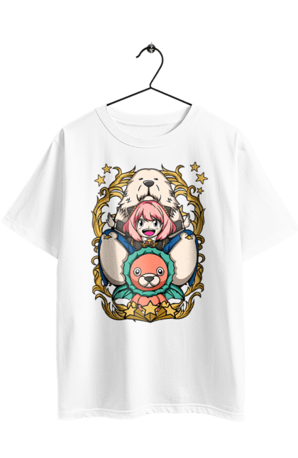 Футболка оверсайз з принтом "Сім'я шпигуна Аня". Spy x family, аниме, аня, йор, лойд, манга, сім я шпигуна. 2070702