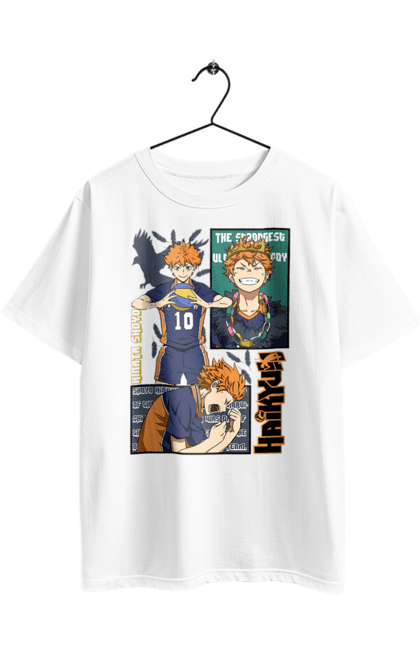 Футболка оверсайз з принтом "Волейбол!! Хіната". Anime, haikyu, hinata, manga, shoyo hinata, аніме, волейбол, манга, хіната, шьо хіната. 2070702