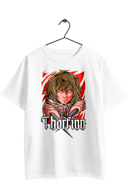 Футболка оверсайз з принтом "Сага про Вінланд Торфінн". Anime, manga, thorfinn, vinland saga, аніме, манга, сага про вінланд, торфінн. 2070702