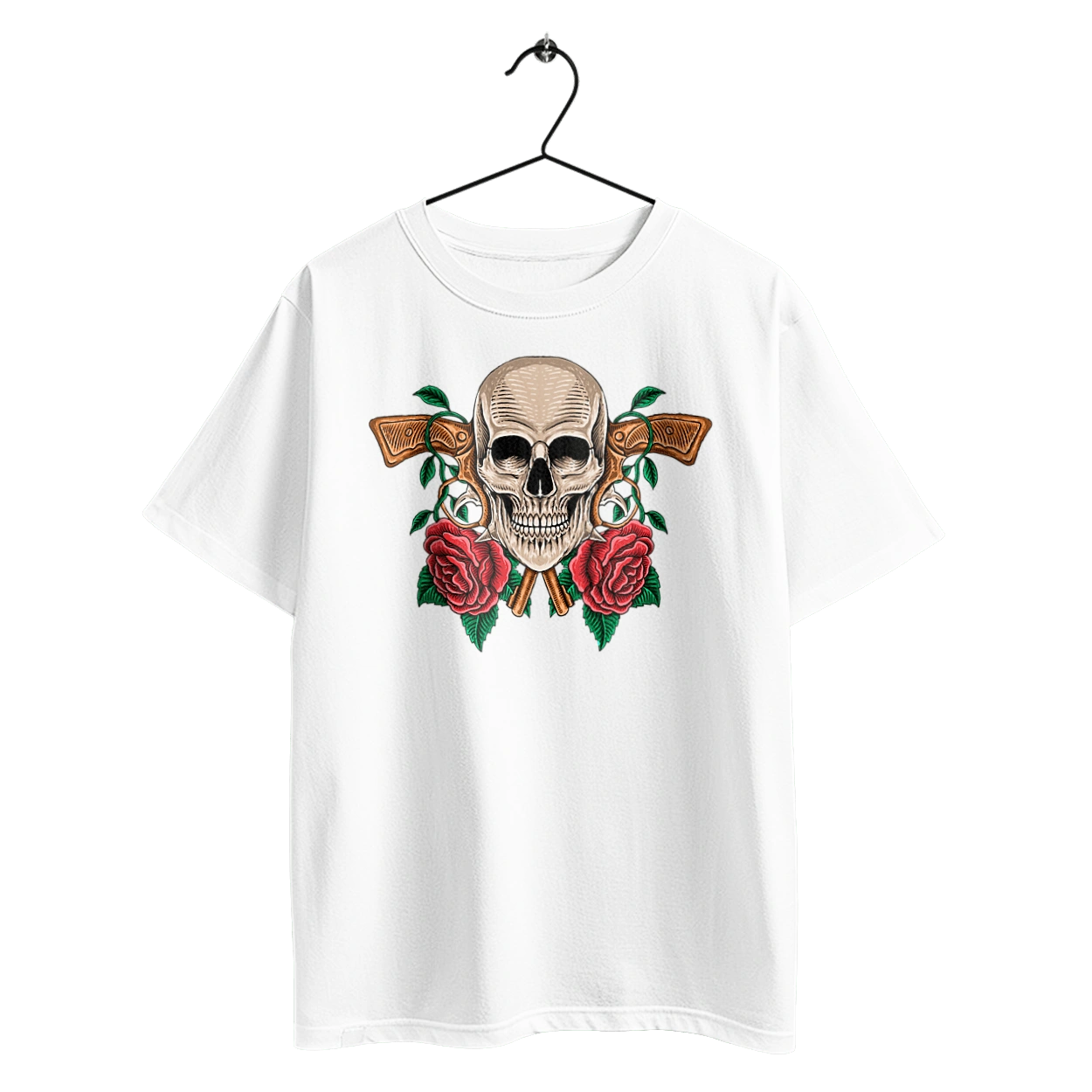 Череп с розами