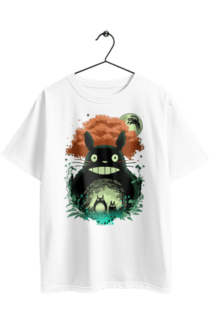 Футболка оверсайз з принтом "Тоторо". Аніме, комедія драма, мій сосід тоторо, пригоди, серіал, фентезі, фільм. 2070702