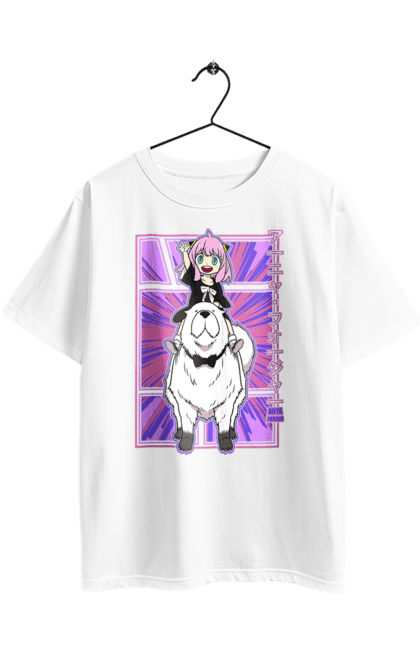 Oversized t-shirt with prints Spy x Family Anya. Anime, anya, loid, manga, spy x family, yor. 2070702