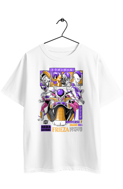 Футболка оверсайз з принтом "Перли дракона Фріза". Dragon ball, frieza, аніме, манга, перли дракона, фріза. 2070702