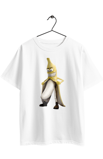 Футболка оверсайз з принтом "Банан". Банан, секс, смех, шутка, эксгибиционист. 2070702