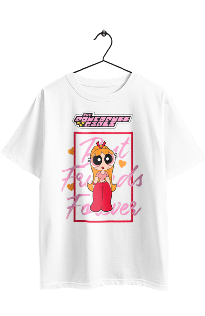 Футболка оверсайз з принтом "Круті дівчата Квіточка". Blossom, cartoon network, powerpuff girls, блоссом, квітка, квіточка, круті дівчата, мультсеріал, суперкрихітки. 2070702