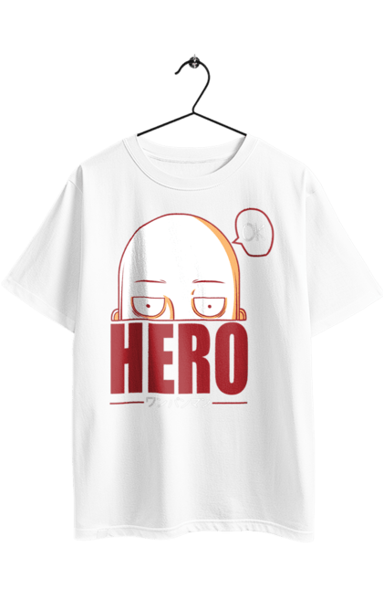 Oversized t-shirt with prints One Punch Man. Anime, comedy, manga, one punch man, one punch-man, one-punch man, opm, parody, saitama, superheroes. 2070702