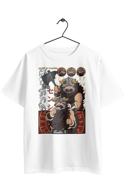 Футболка оверсайз з принтом "Підземелля смакоти Сенші". Danjon meshi, senshi, аніме, дворф, манга, підземелля, підземелля смакоти, сенші. 2070702