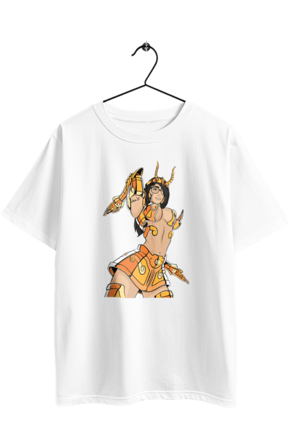 Футболка оверсайз с принтом Девушка скорпион. Броня, девушка, золото, очки, скорпион. 2070702