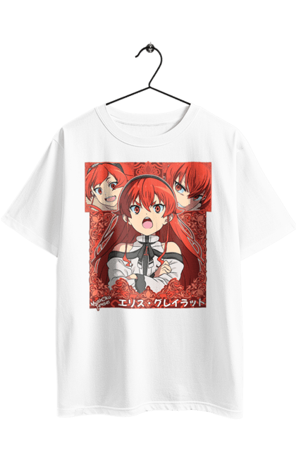 Футболка оверсайз з принтом "Реінкарнація безробітного Еріс Бореас Грейрат". Eris, eris boreas greyrat, jobless reincarnation, mushoku tensei, аніме, еріс, еріс бореас грейрат, реінкарнація безробітного. 2070702