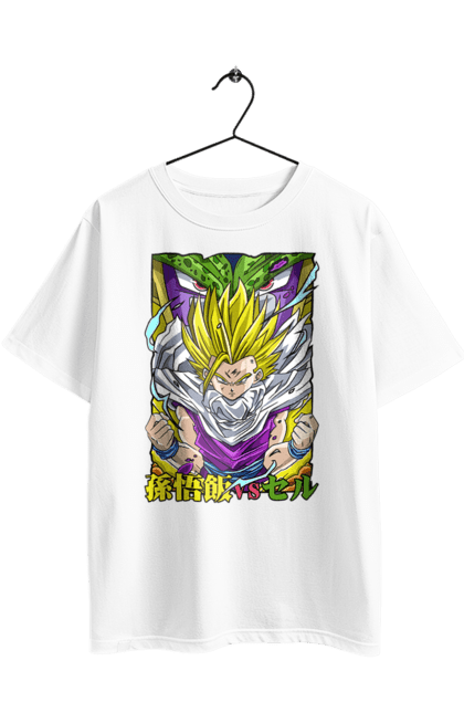 Футболка оверсайз з принтом "Перли дракона Гохан". Anime, dragon ball, goku, manga, аніме, гоку, гохан, манга, перли дракона. 2070702