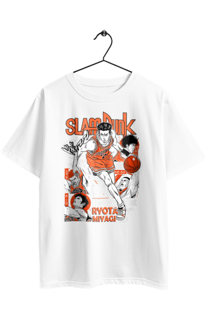 Oversized t-shirt with prints Ryota Miyagi. Anime, basketball, comedy, manga, ryota miyagi, school, shonen, slam dunk, sports anime. 2070702