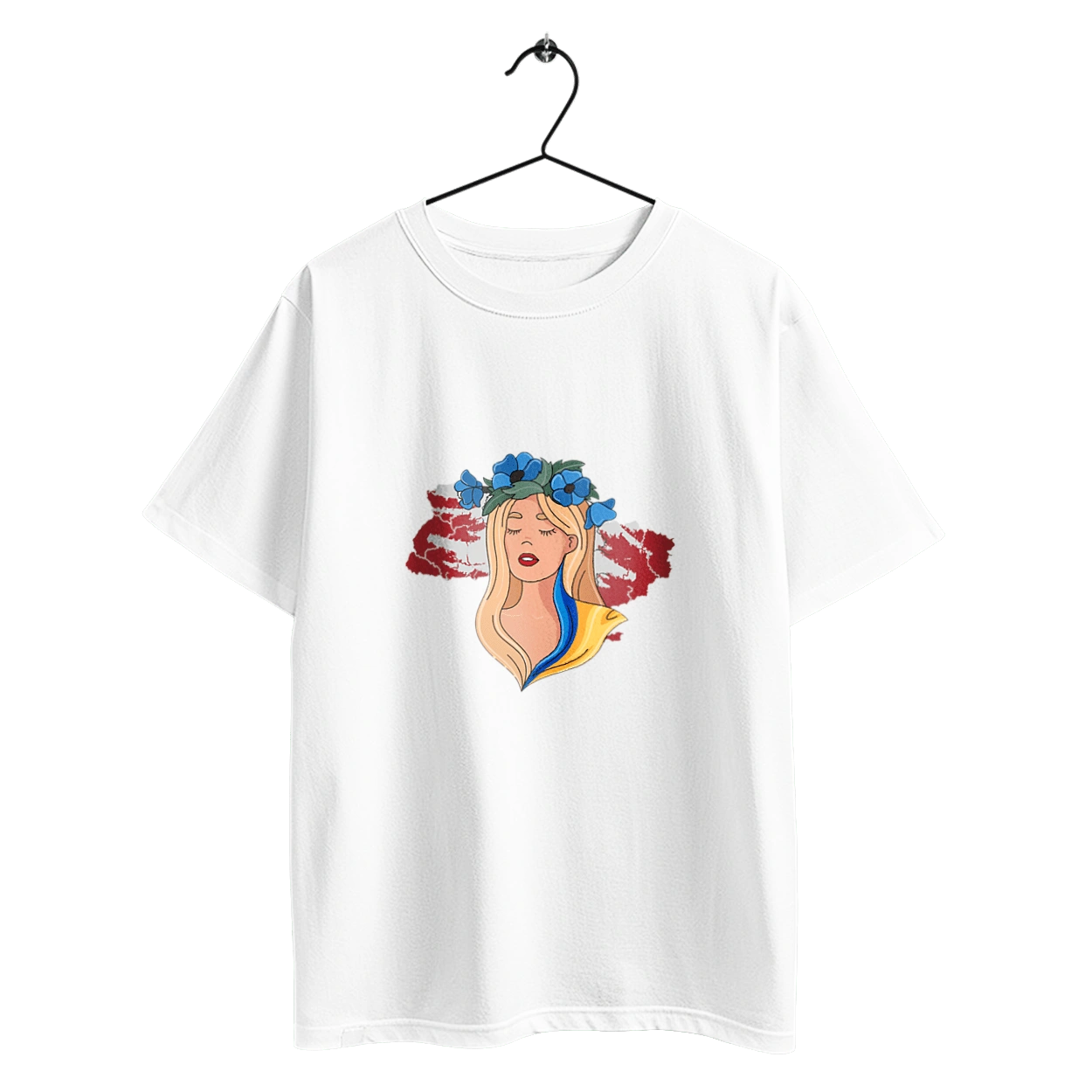 Девушка на карте Украины