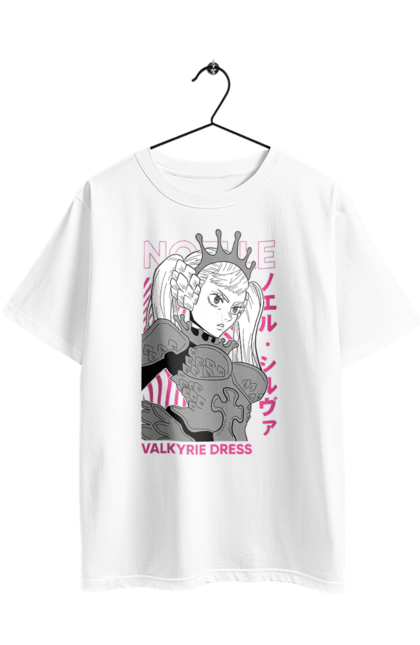 Oversized t-shirt with prints Black Clover Noelle Silva. Anime, black clover, manga, noelle, noelle silva. 2070702