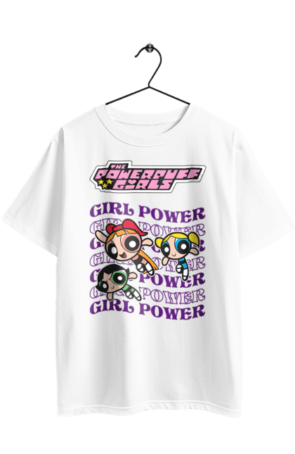 Футболка оверсайз з принтом "Круті дівчата". Cartoon network, powerpuff girls, квітка, круті дівчата, мультсеріал, серце, суперкрихітки. 2070702