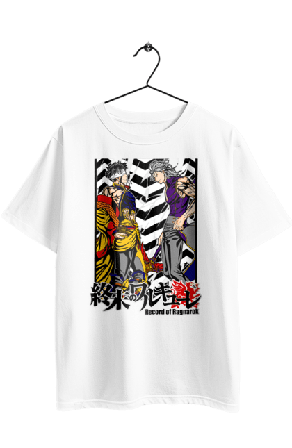 Футболка оверсайз з принтом "Повість про кінець світу Аїд та Цінь Ши Хуан ді". Anime, hades, manga, qin shi huang, record of ragnarok, аїд, аніме, комікс, манга, цінь ши хуан-ді. 2070702