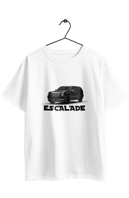 Футболка оверсайз з принтом "Каділак". Автомобіль, бізнес клас, джип, ескалада, каділак, машина, позашляховик. 2070702