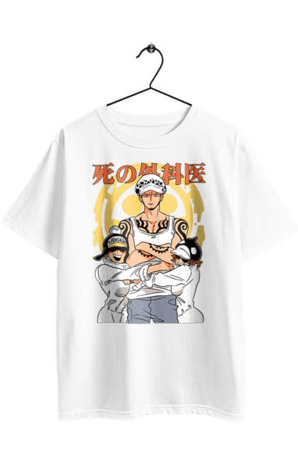 Футболка оверсайз з принтом "Ван Піс Трафальгар Ло". One piece, trafalgar law, аніме, ван пис, ван піс, манга, трафальгар ло. 2070702