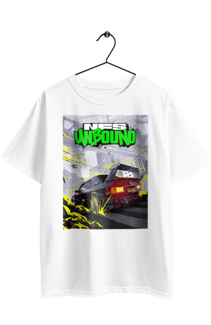 Футболка оверсайз з принтом "Need for Speed Unbound". Heat, need, need for speed, nfs, speed, unbound, нид, нфс, спид, фор. 2070702