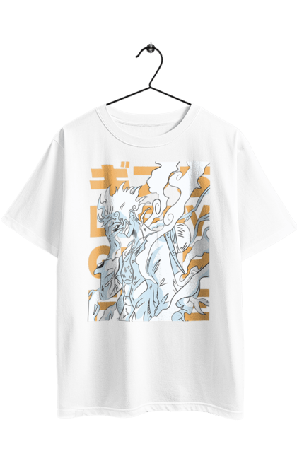 Футболка оверсайз з принтом "Ван Піс Луффі". Luffy, one piece, аніме, ван піс, великий куш, луффі, манга, монки де луффі, пірати. 2070702