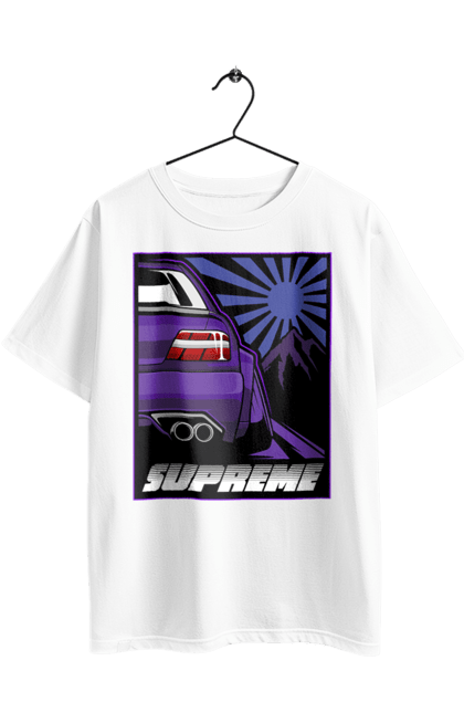 Футболка оверсайз з принтом "Автомобіль JDM". Jdm, supreme, авто, автомобіль, японія. 2070702